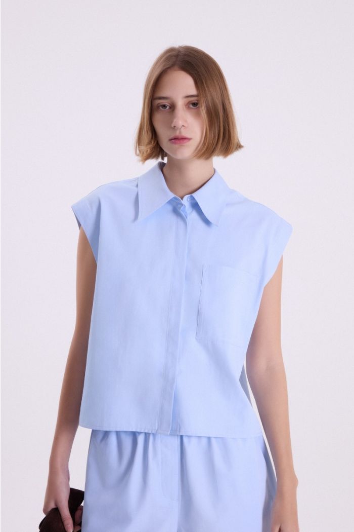 CAMISA SM VICTORIA CELESTE
