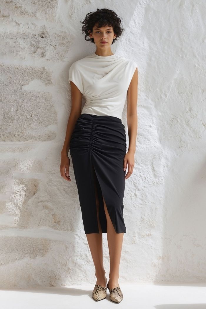 POLLERA JAYAKARI NEGRO