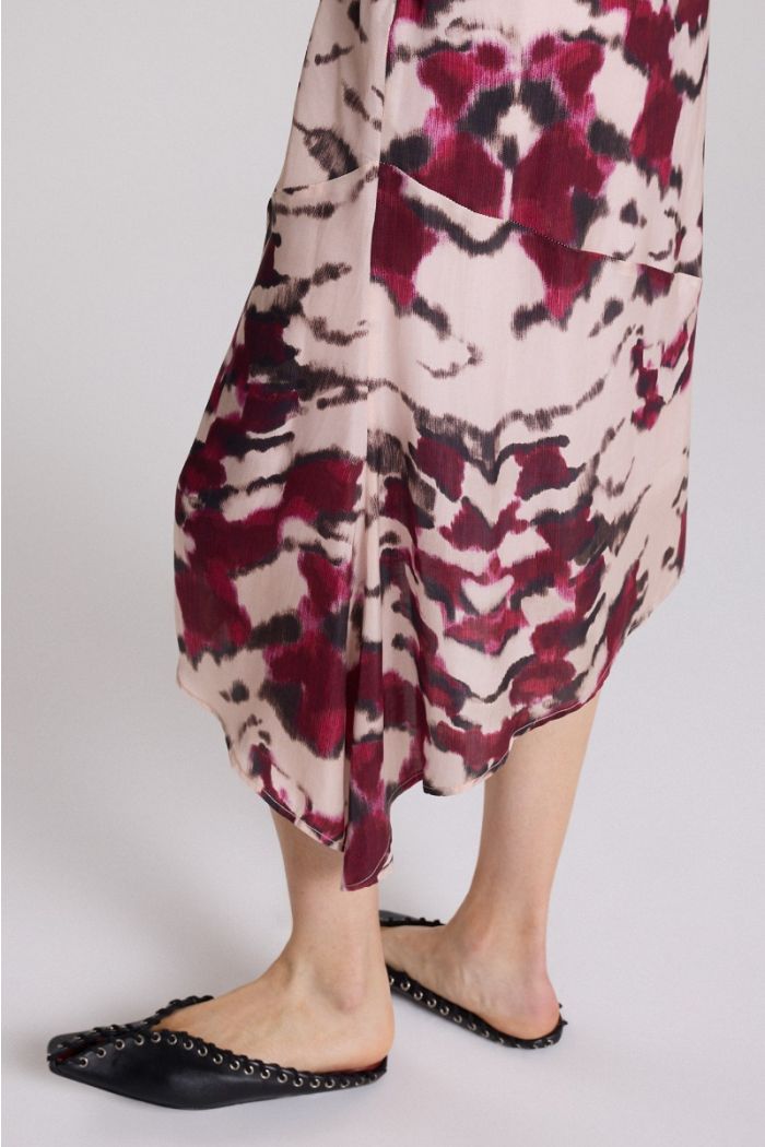 POLLERA NELUMBO ESTAMPADO