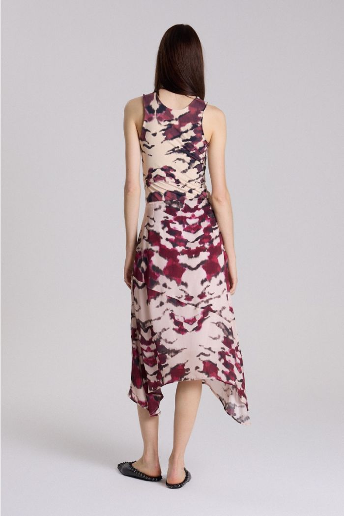 POLLERA NELUMBO ESTAMPADO