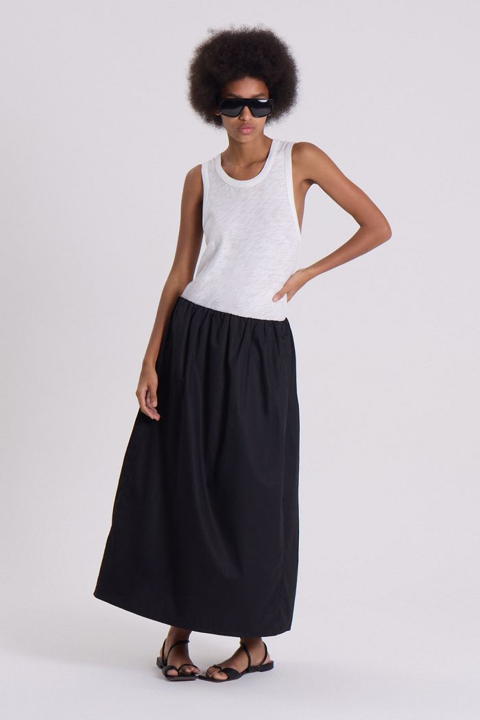POLLERA ANANAS NEGRO