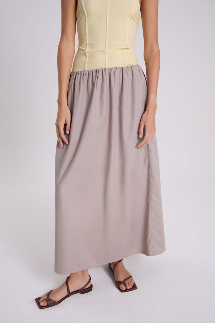 POLLERA ANANAS PLATA