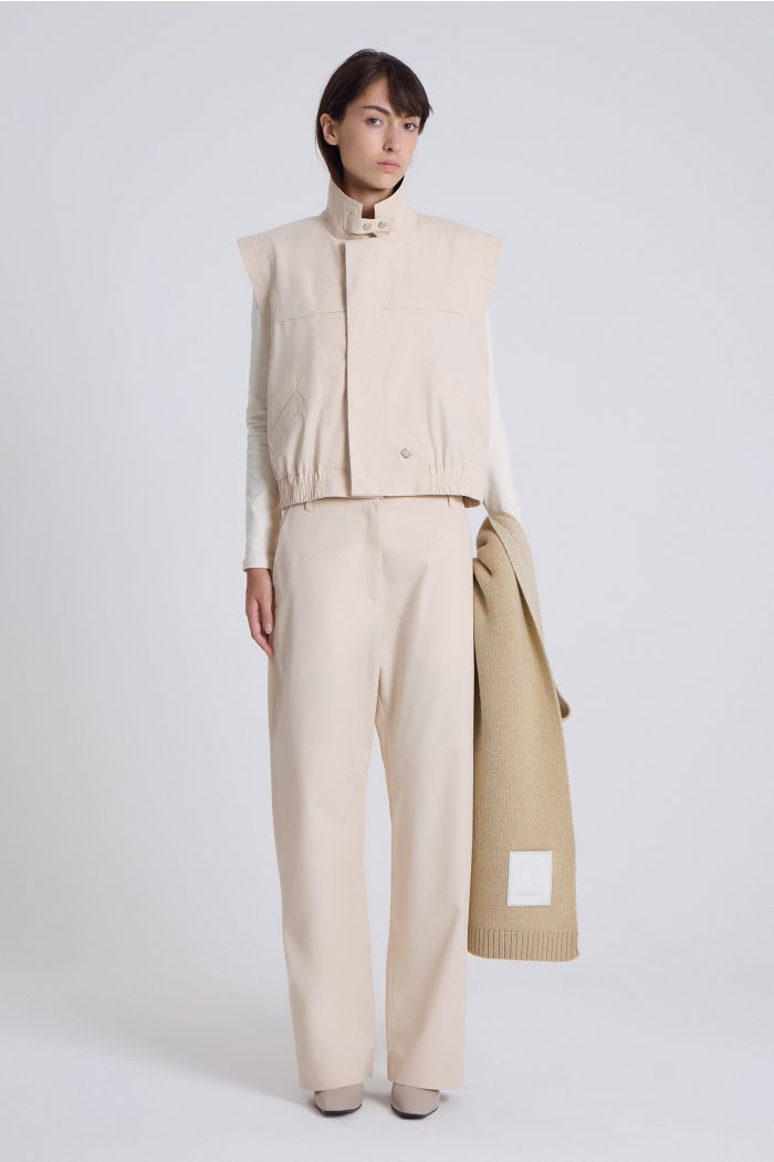 CHALECO LEO BEIGE