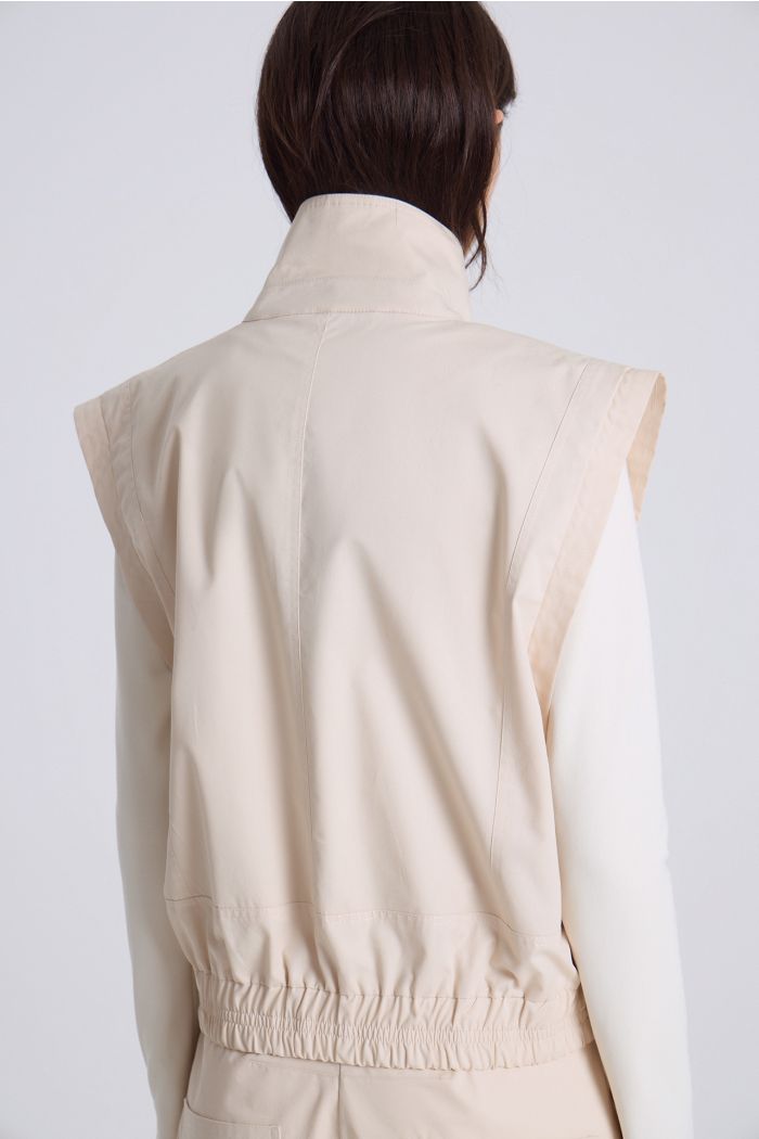 CHALECO LEO BEIGE