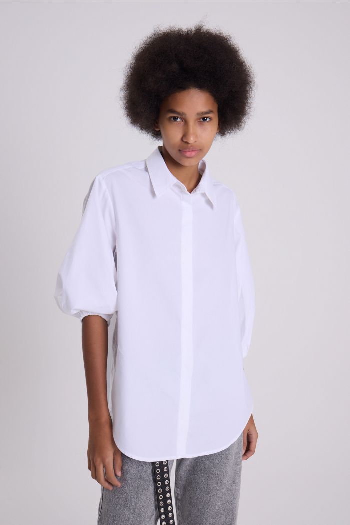 CAMISA CORTA LURIDA BLANCO