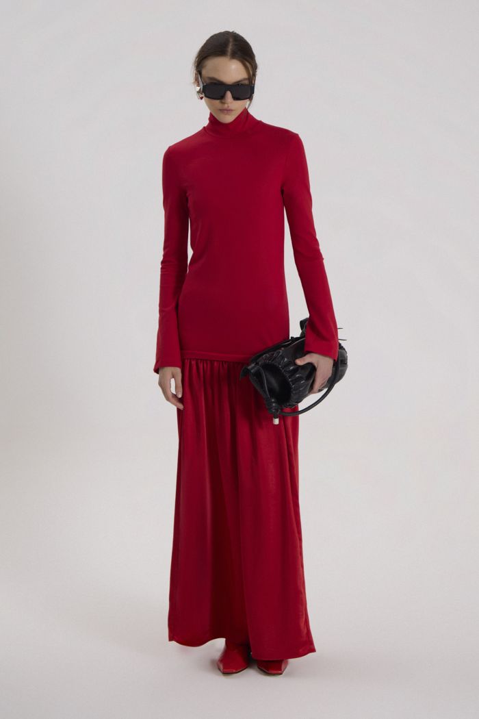 VESTIDO ML NIX ROJO