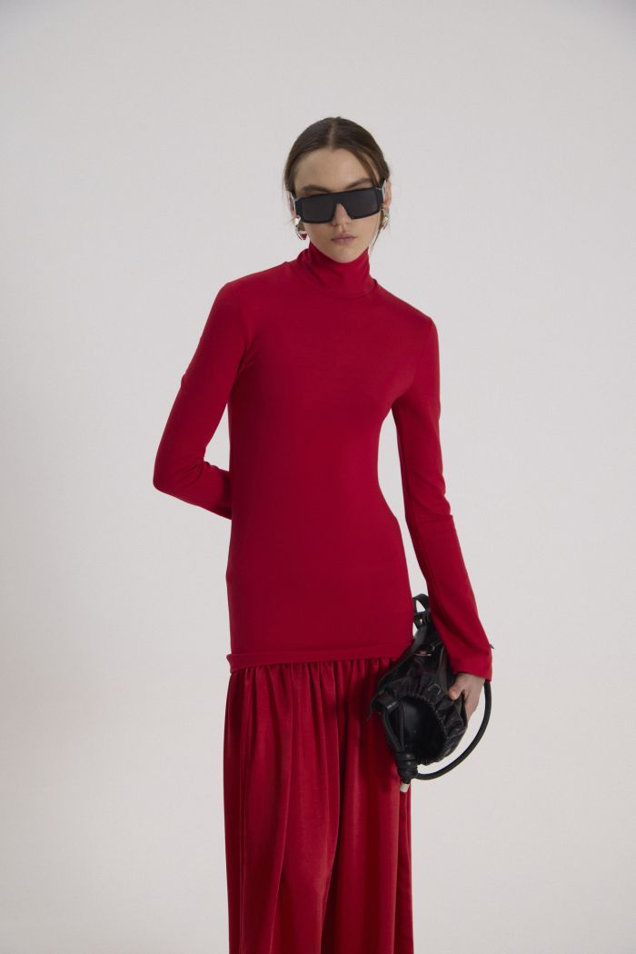 VESTIDO ML NIX ROJO