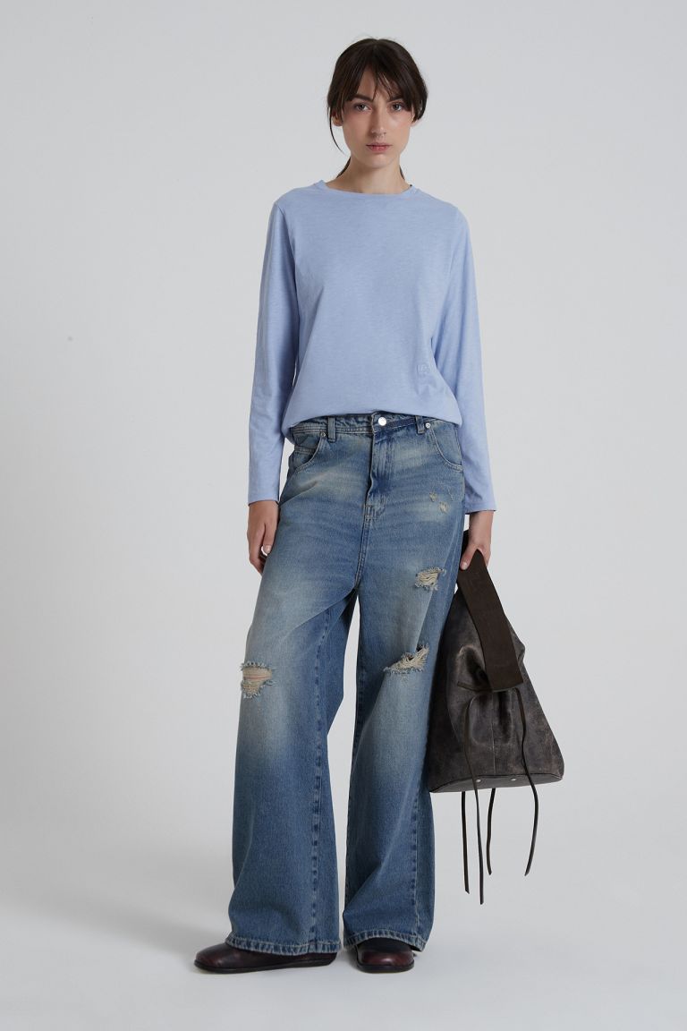 ULTRA LOOSE STRAIGHT SEGIN C CELESTE