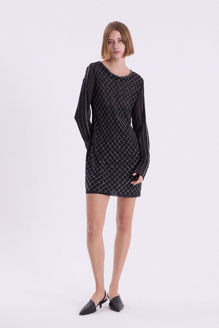 VESTIDO CORTO ISABELLA NEGRO